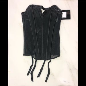 Frederick’s of Hollywood Mesh See Thru Corset med